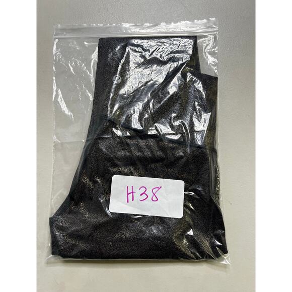 Lululemon Wunder Under High Rise Leggings Size 6 Black Gold Foil Speckle Sparkle - Picture 13 of 13